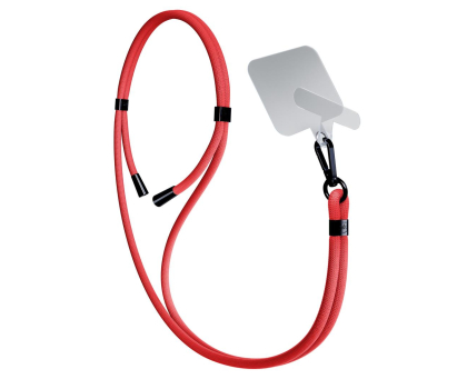 Etui do telefonów 3MK Sznurek do Etui EasyClip Red (black) 5903108568685